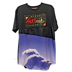 Black Pyramid surf t shirt mens streetwear embroidered logo California Size M